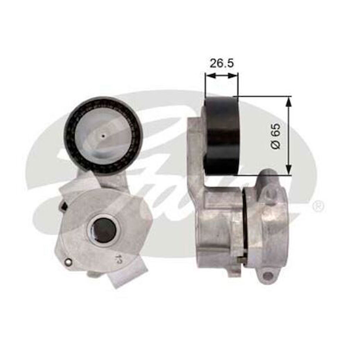 Gates T39107 Alternatör Gergi Rulmanı Kütüklü Jumper-Ducato-Boxer 2.2HDI 06 Transit 2.2 TDCI 06 6C1Q6A228AB