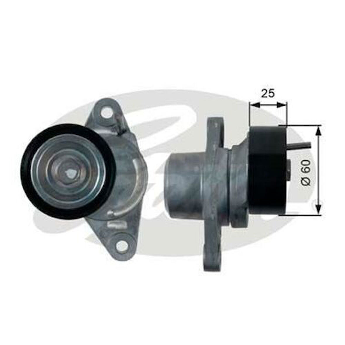 Gates T39163 Alternatör Gergi Rulmanı Kütüklü Logan Sandero 1.4 1.6 09 Duster 1.6 10 K4M Klimalı 8200933753