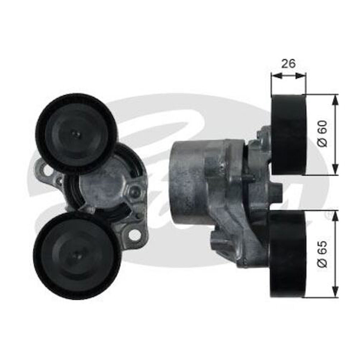 Gates T39198 V Kayış Gergi Kütüğü BMW F10 F20 F22 E90 F30 E92 F34 F32 F36 F01 F07 E84 F25 F26 F16 F15 N47N N56 11287810807