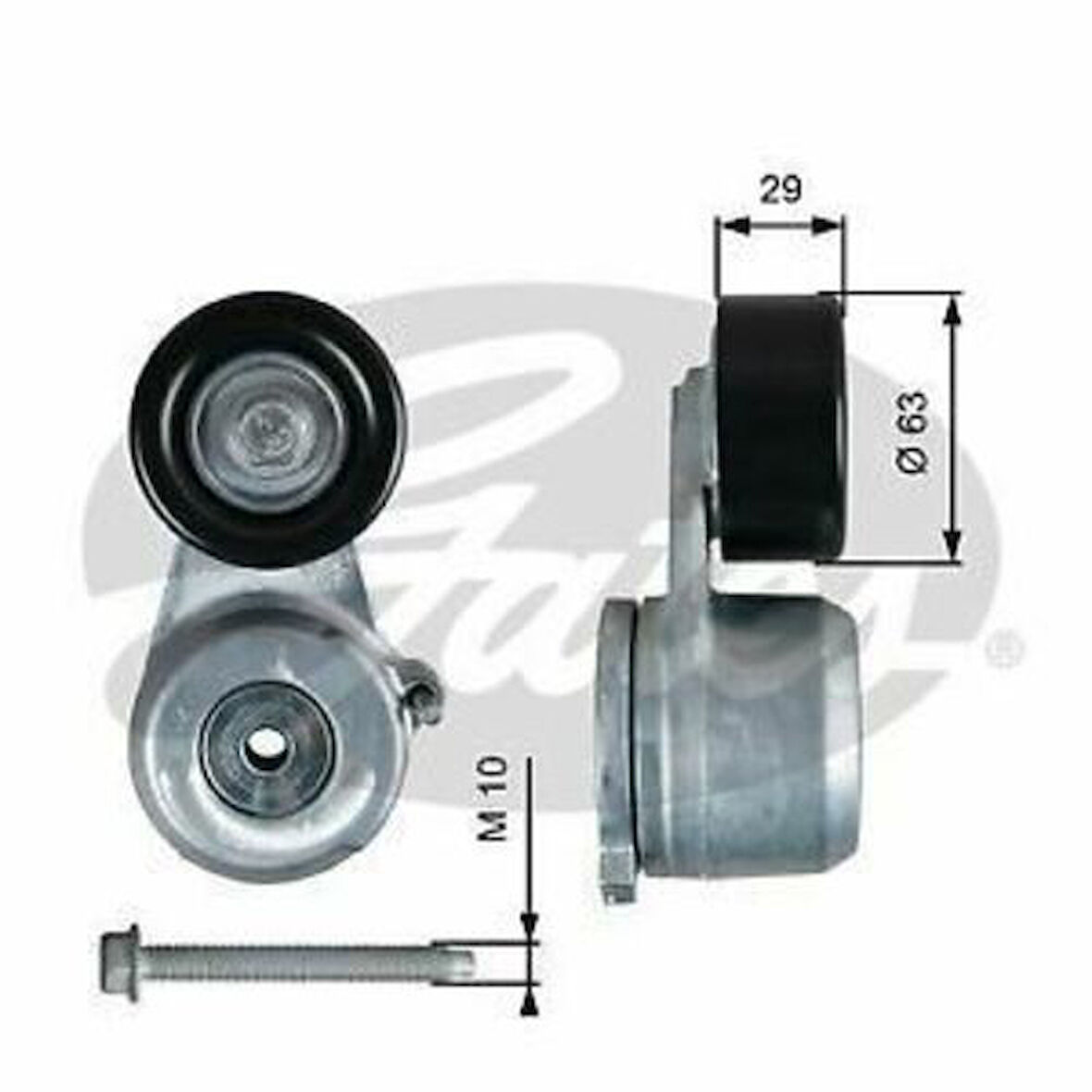 Gates T39360 V Kayış Gergisi Komple Astra J-Astra K-Insignia A B16DTH 636288