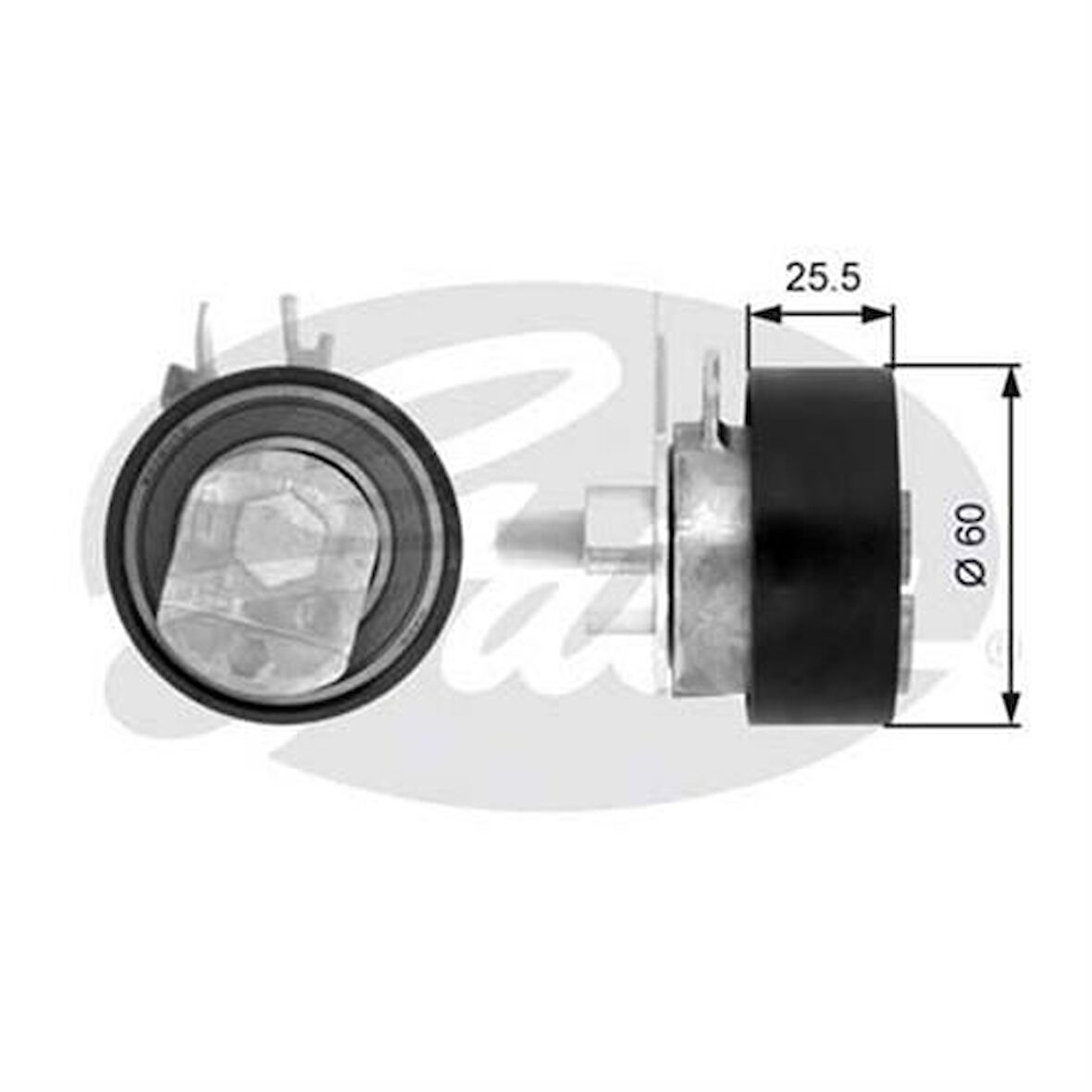 Gates T43149 Eksantrik Gergi Rulmanı Caddy Golf Polo Bora Octavıa Fabıa Cordoba Ibıza IV Toledo 1.4 1.4 16V Ahw