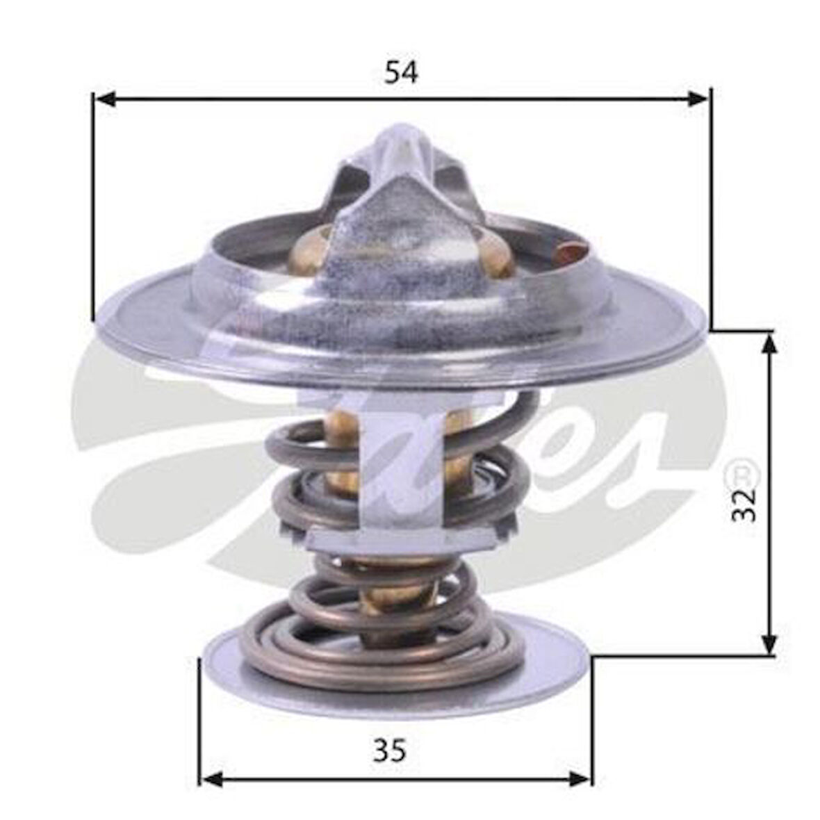 Gates TH26590G1 Termostat 90C Volvo C70 97 05 S40 95 03 S60 00 10 S70 97 00 S80 98 06 V40 V70 Laguna Safra 7439180811