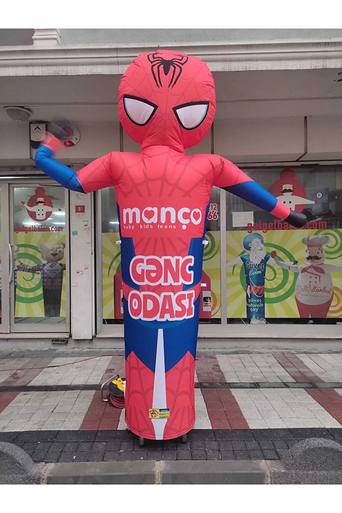 ÖZEL TASARIM VE BASKILAR İLE 3 METRE BOYUNDA MDF ALT TABLA PARAŞÜT KUMAŞ LED IŞIKLI REKLAM BALONU