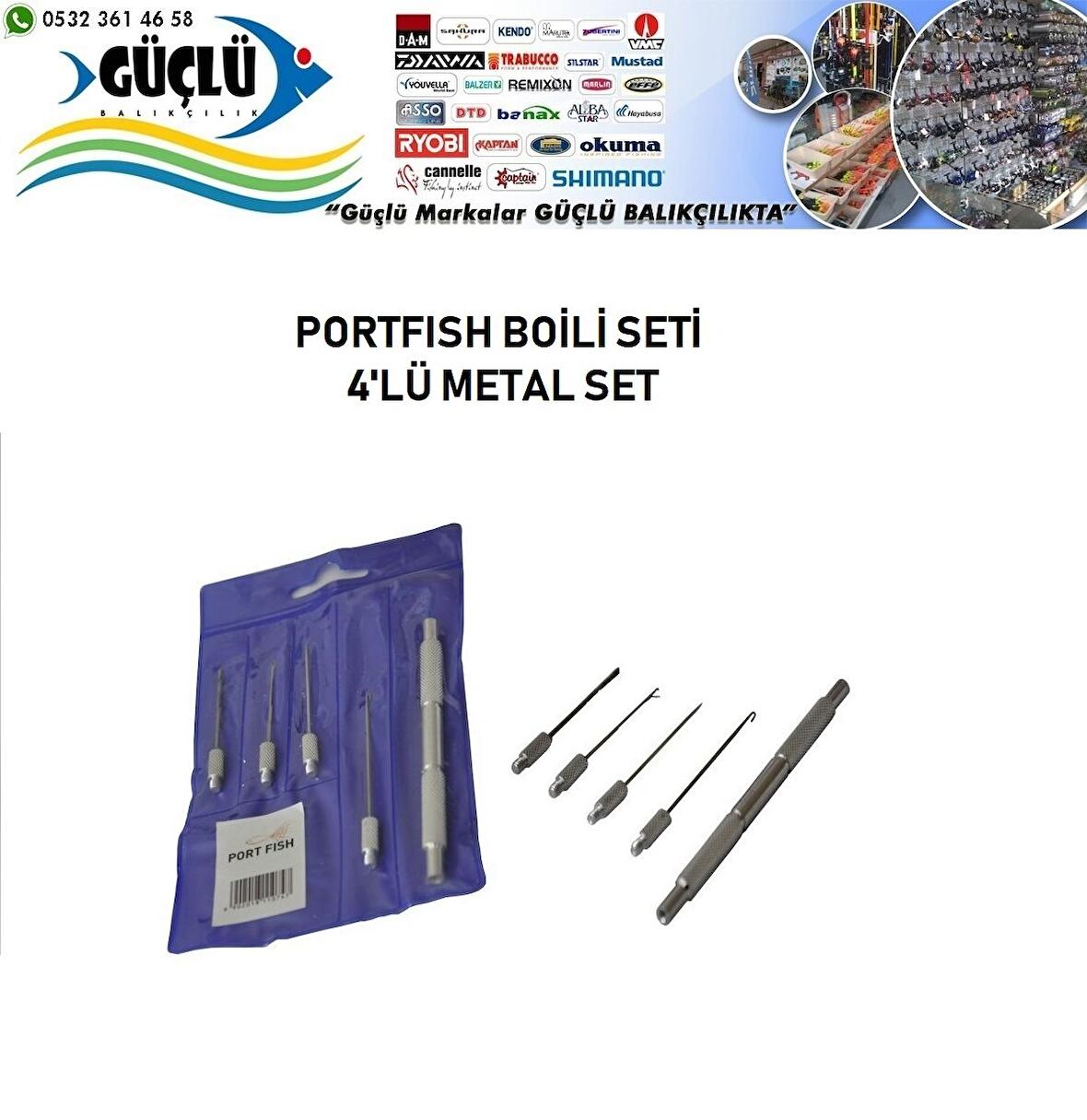 BOİLİ ŞİŞİ 4’LÜ METAL SET PORTFISH MARKA