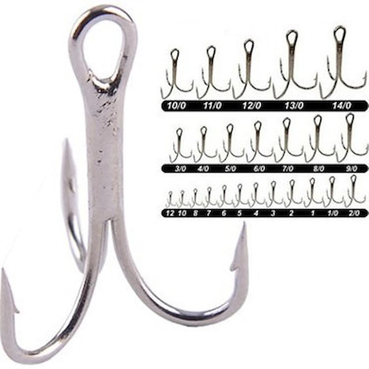 CAPTAİN 3’LÜ RAPALA İĞNESİ NİKEL RENK NO:3