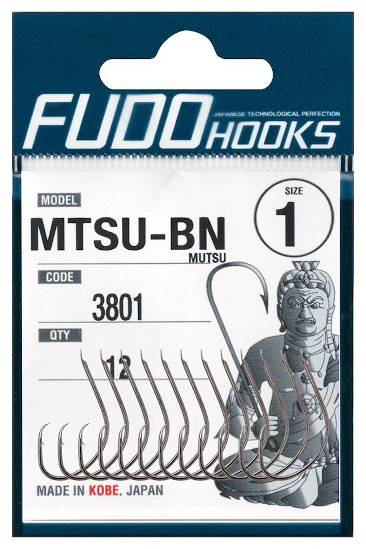 Fudo 3801 Mutsu Black Nikel Çember İğne NO:2/0