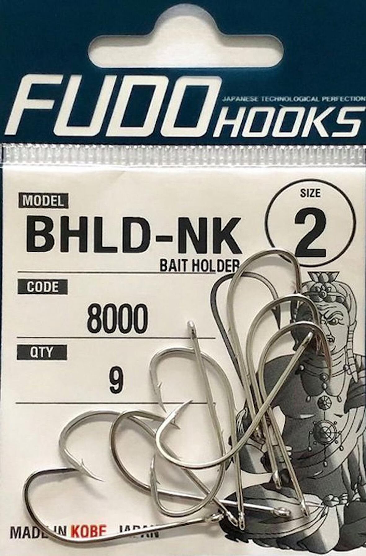 Fudo 8001 Bait Holder Black Nikel DELİKLİ SAP NO:6