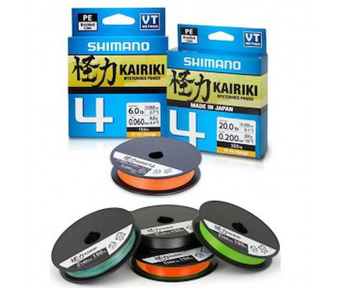 İp Misina Shimano Kairiki 4 Steel Gray (Gri) 0,19 150mt  4Kat