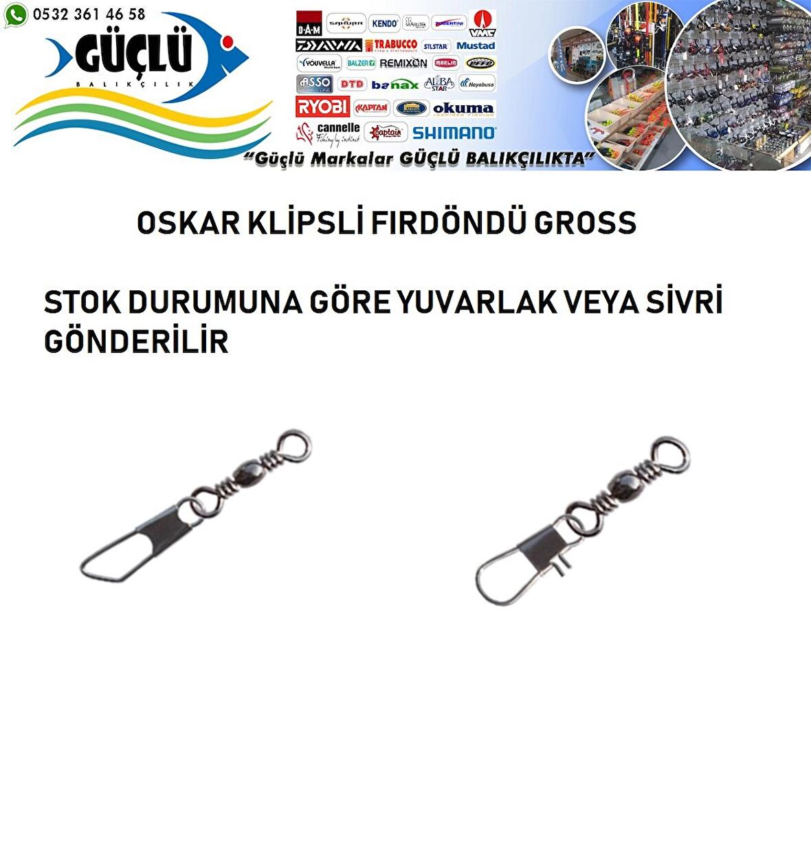 KLİPSLİ FIRDÖNDÜ OSKAR GROSS NİKEL NO:2 10’LU PAKET