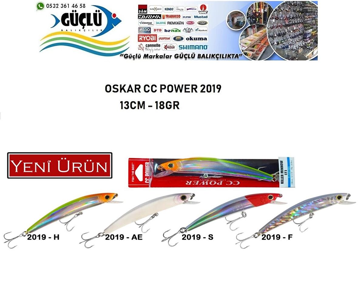 MAKET BALIK OSKAR CC POWER 2019 SERİ 13 CM 18 GR RENK:2019H