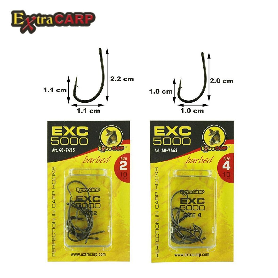 SAZAN İĞNESİ EXTRACARP Hooks Exc 5000 2 NO 10’LU PAKET