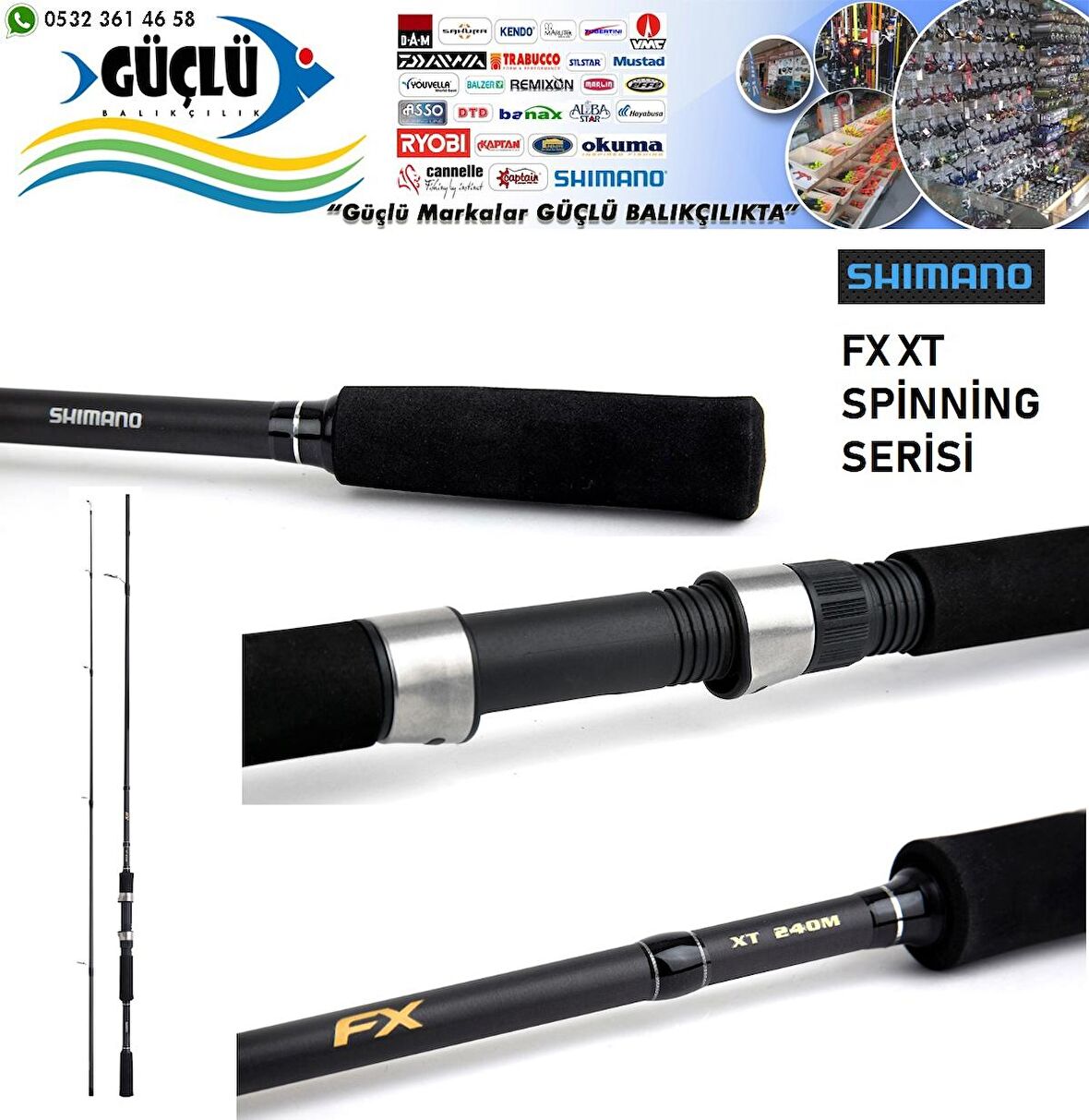 SPİN KAMIŞI SHIMANO FX XT 240MH 14-40 GR AKSİYONLU YENİ ÜRÜN