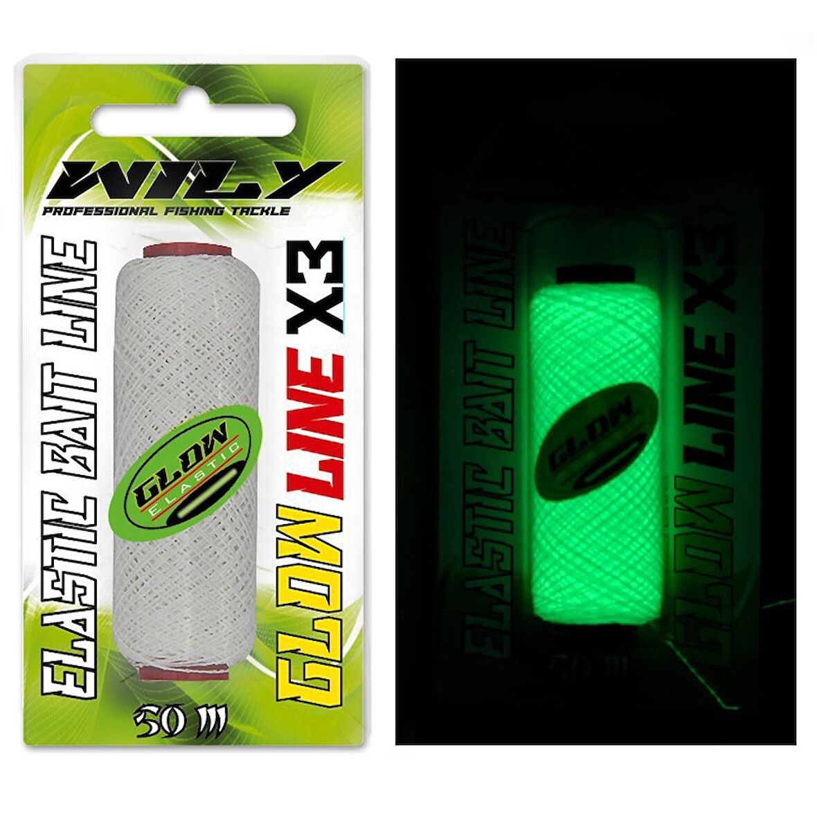 Wily Fosforlu Glowlu Yem İpi 50 mt