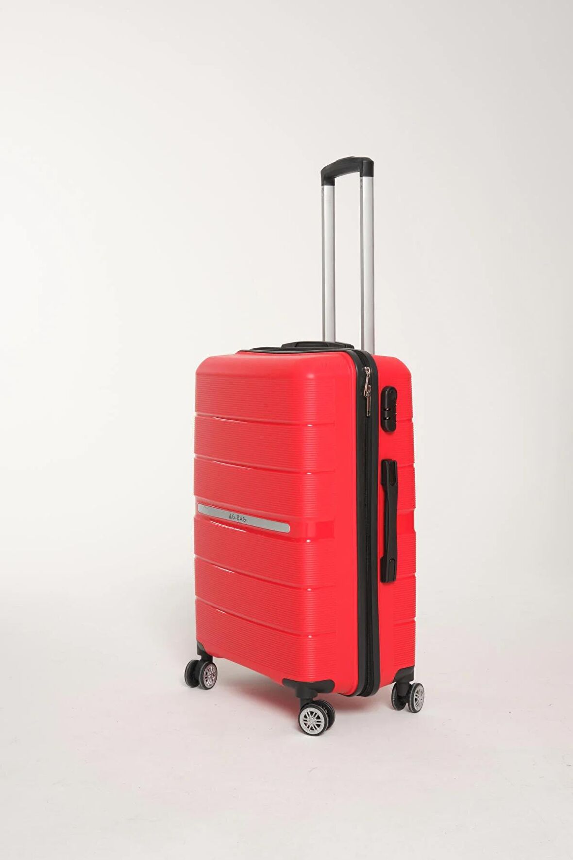 GBAG Orta Boy Pp Polipropilen Kırılmaz Silikon Valiz, Orta Boy Plastik Bavul Seyahat Çantası