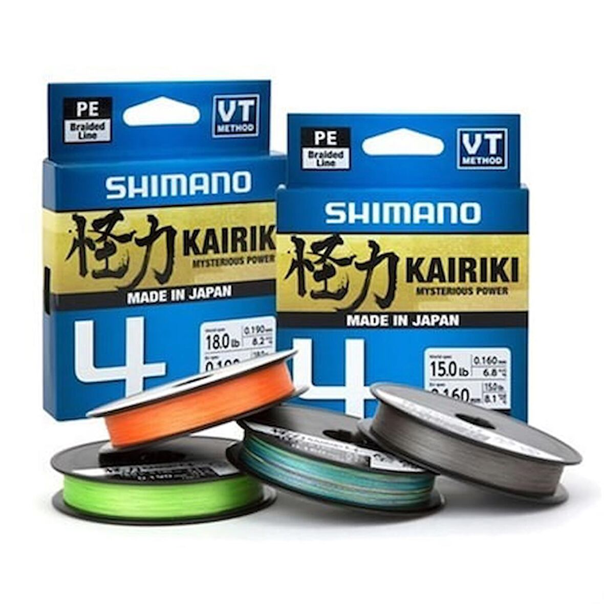 Shimano Kairiki 4 Mantis Green (Yeşil) 0,16MM 300mt  4kat İp Misina