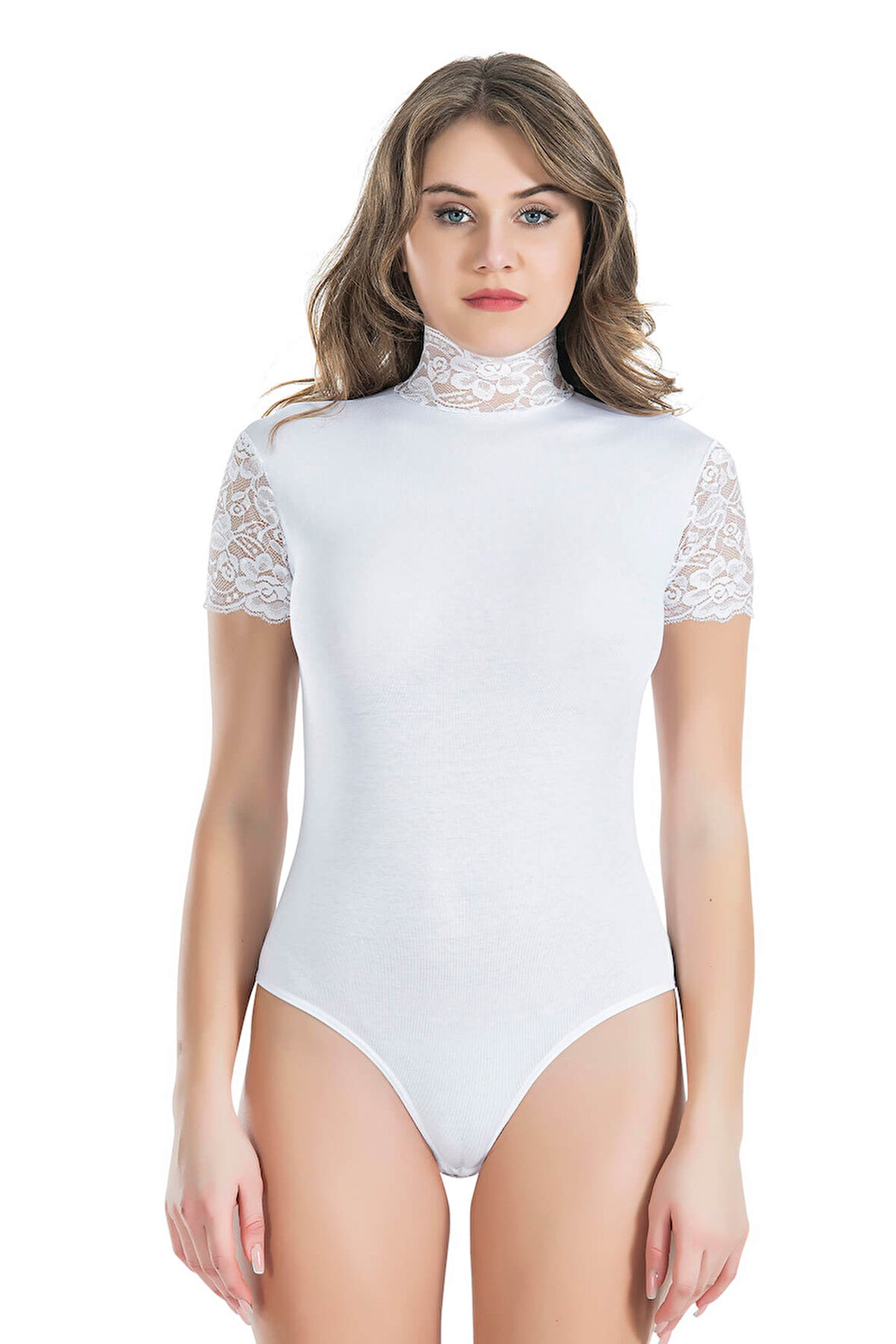 Beruflic Dantelli Balıkçı Yaka Kadın Body 330