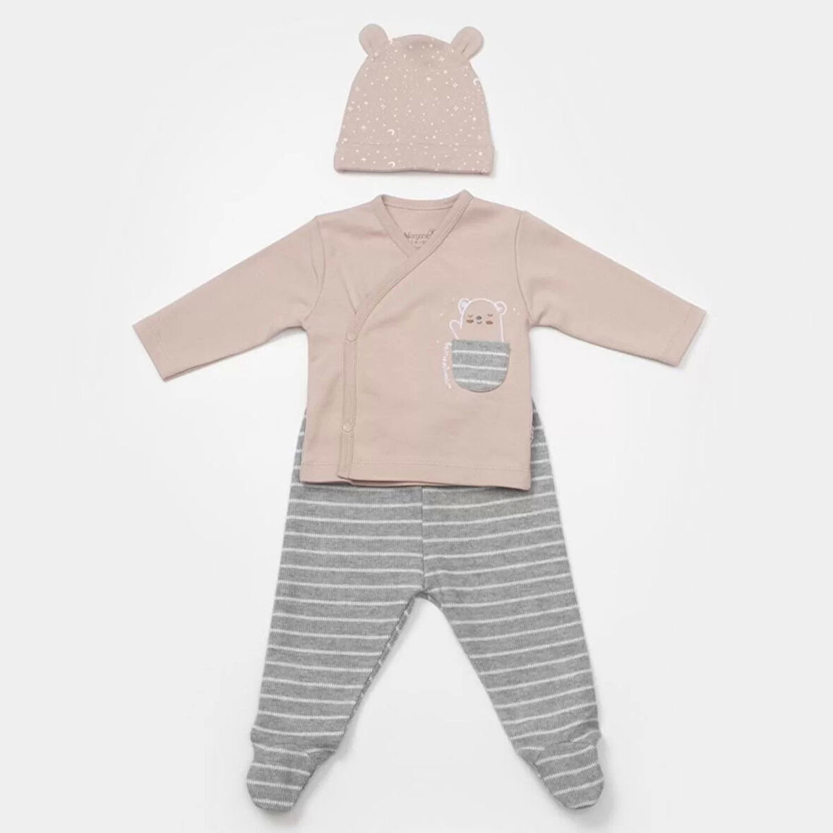 Adventure Bear 3'lü Set  Latte Grimelanj