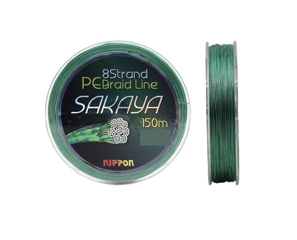 Nippon Sakaya 150 Mt İp Misina 8X D.Green Yeşil 0,23 mm