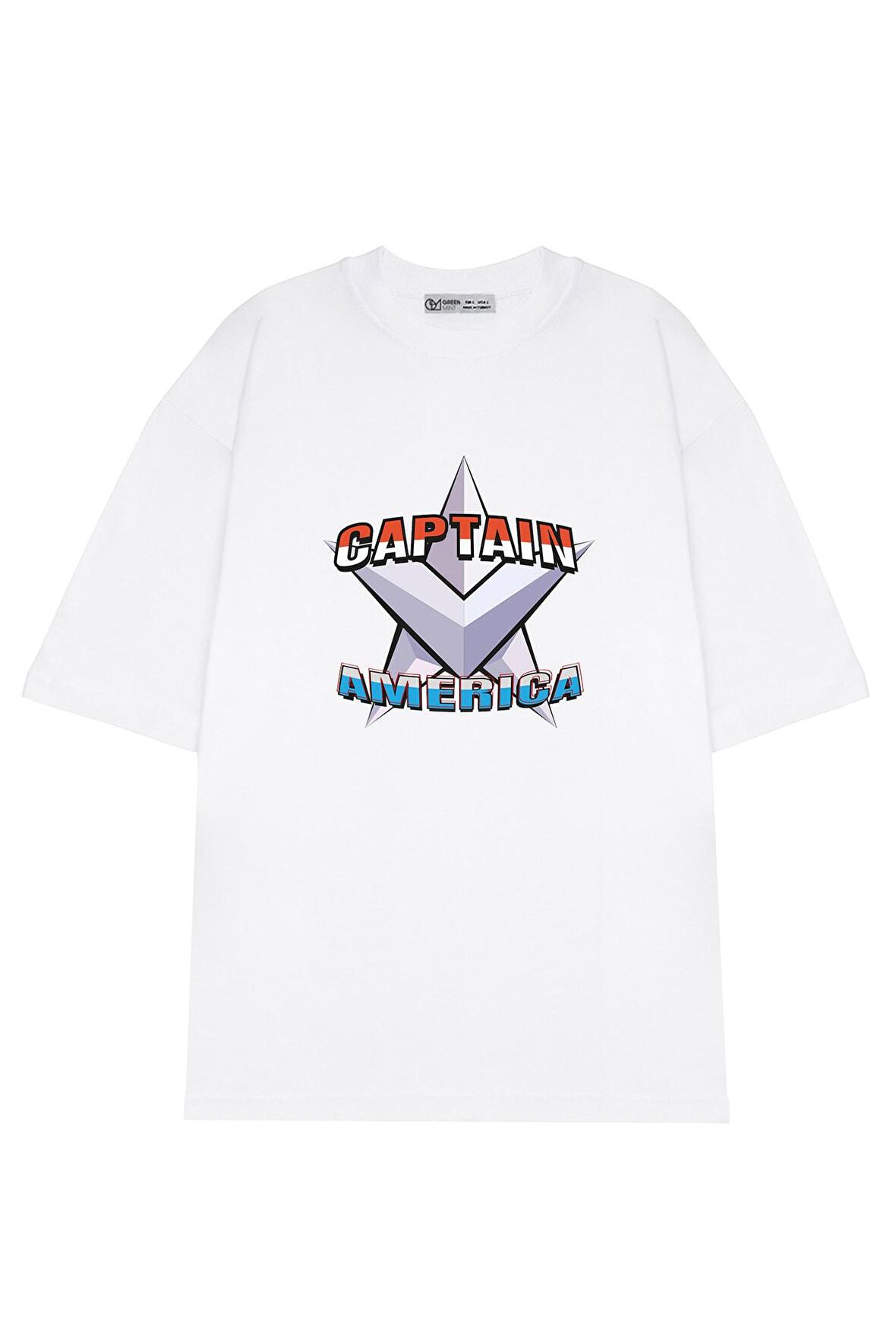 Unisex Oversize T-shirt Captain America Design