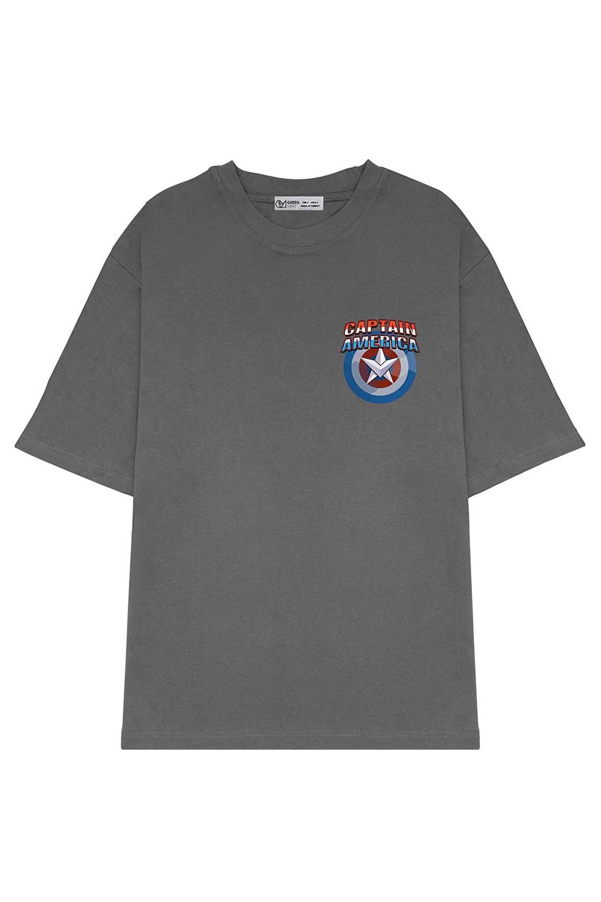 Unisex Oversize T-shirt Captain America Logo