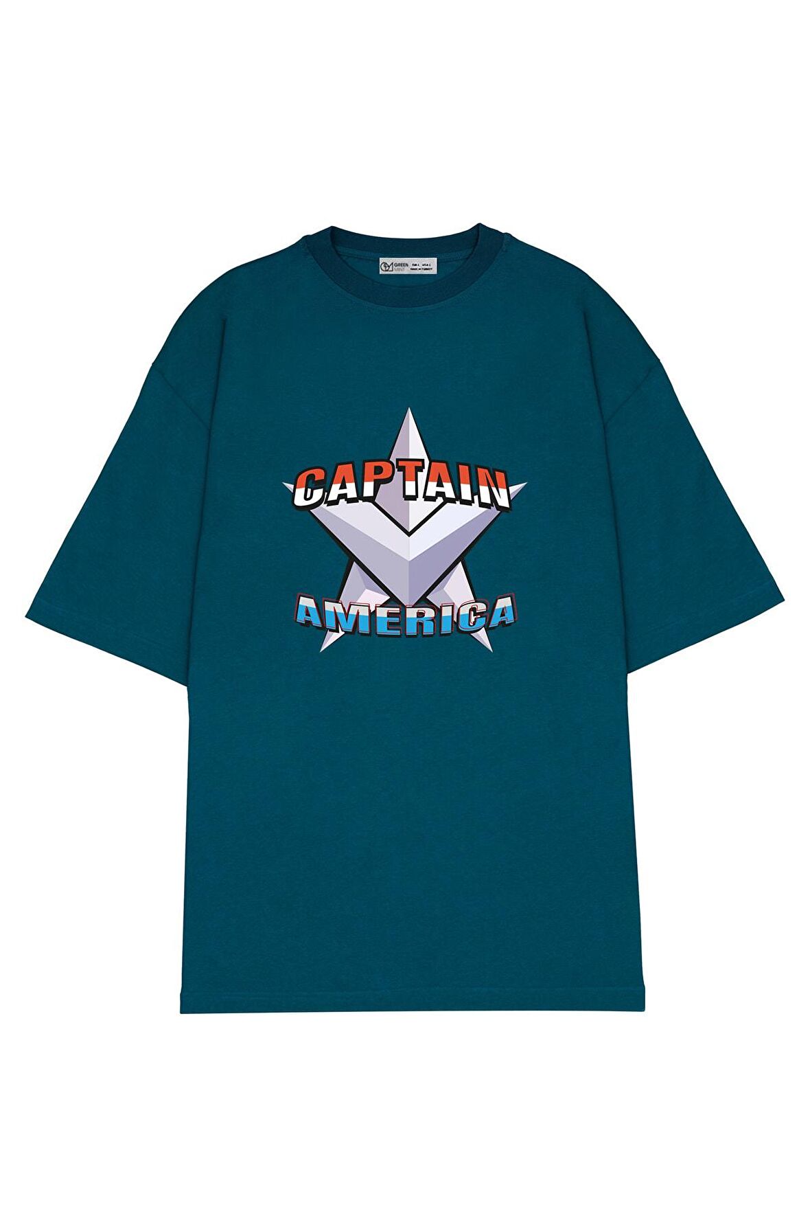Unisex Oversize T-shirt Captain America Design