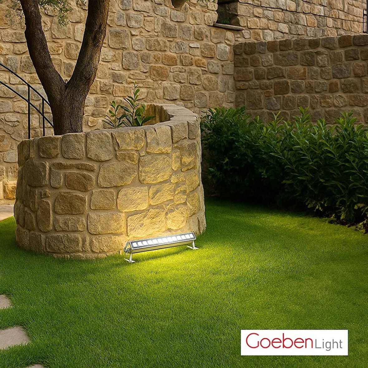 Goeben 12W LED  Wallwasher (Duvar Boyama) 35 cm - Gün Işığı