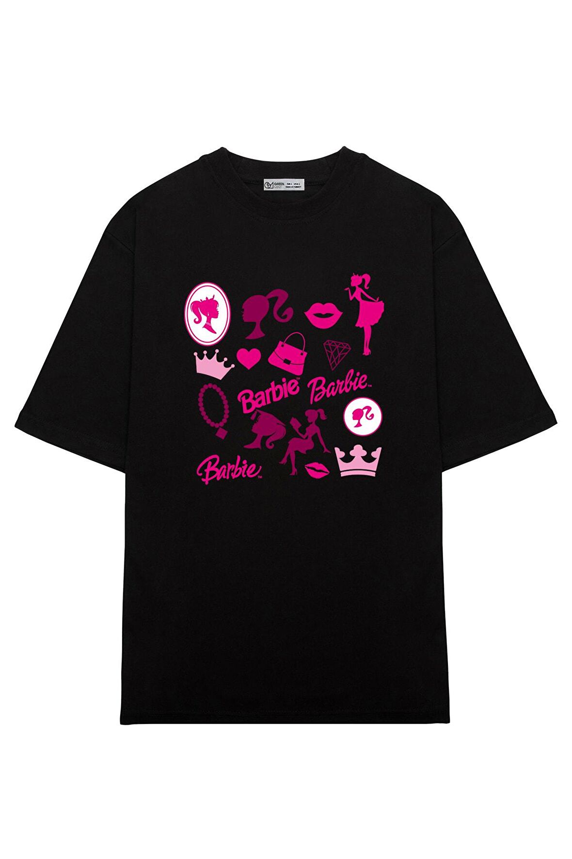 Unisex Oversize T-shirt Barbie Cartoon
