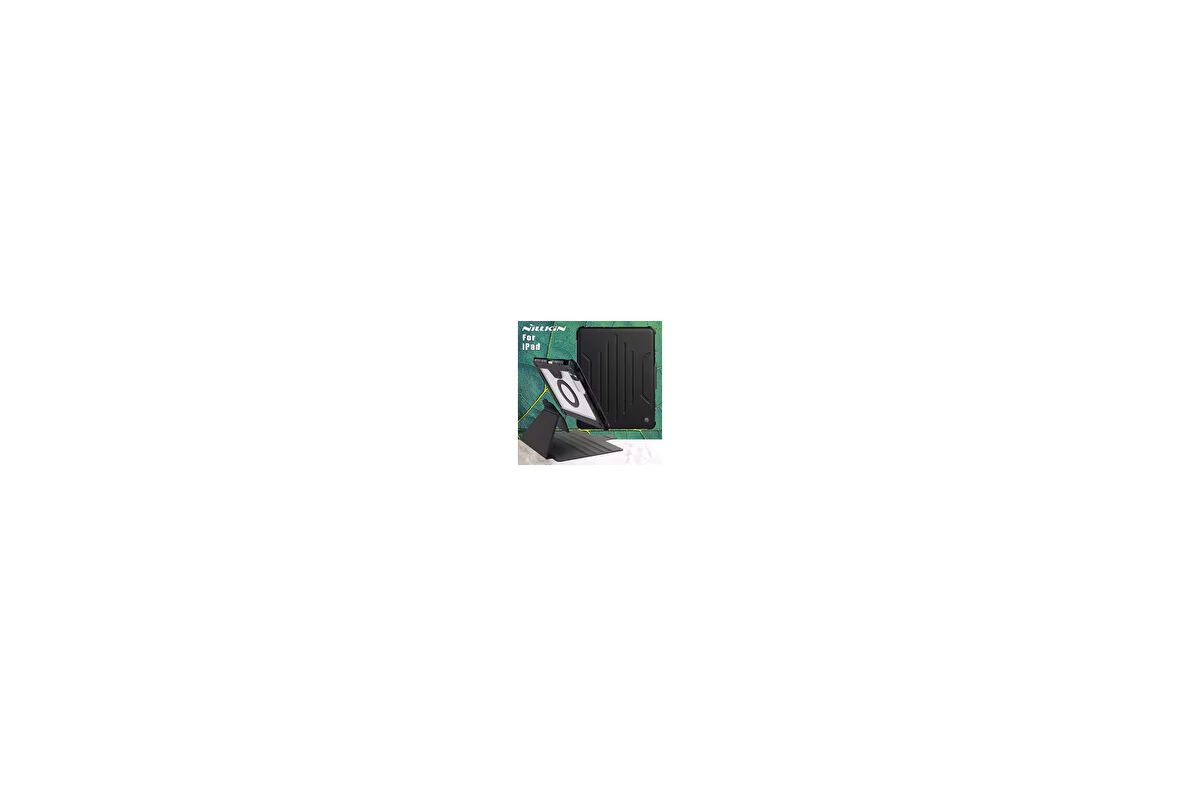 NİLLKİN Apple İpad Air 11inç M2/m3 Air 4/5.nesil 10.9  Kalemlikli Standlı DüşmeyeDayanıklı Kılıf