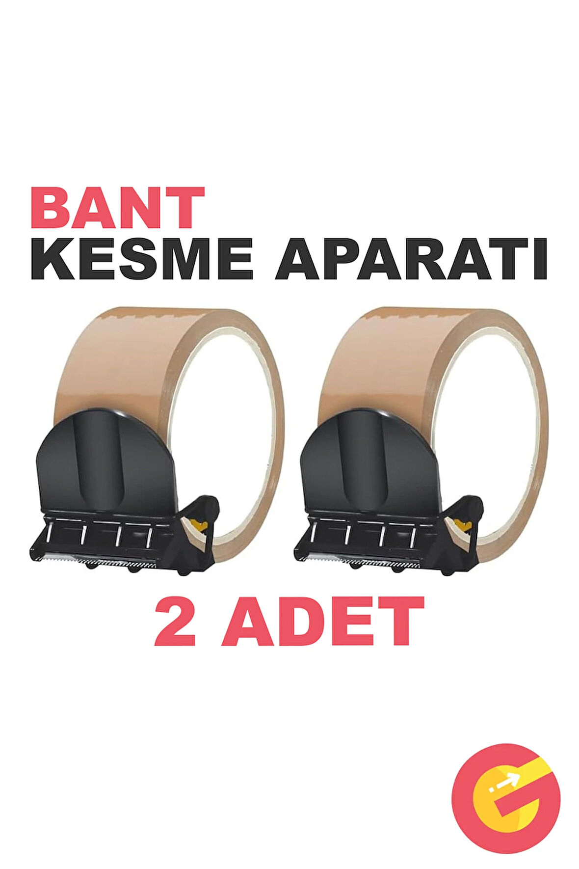 GüncelÇarşı 2 Adet Paslanmaz Çelik Bıçak Bant Kesme Dayanıklı Malzeme, Koli Bandı Kesici Kesme Aparatı aleti