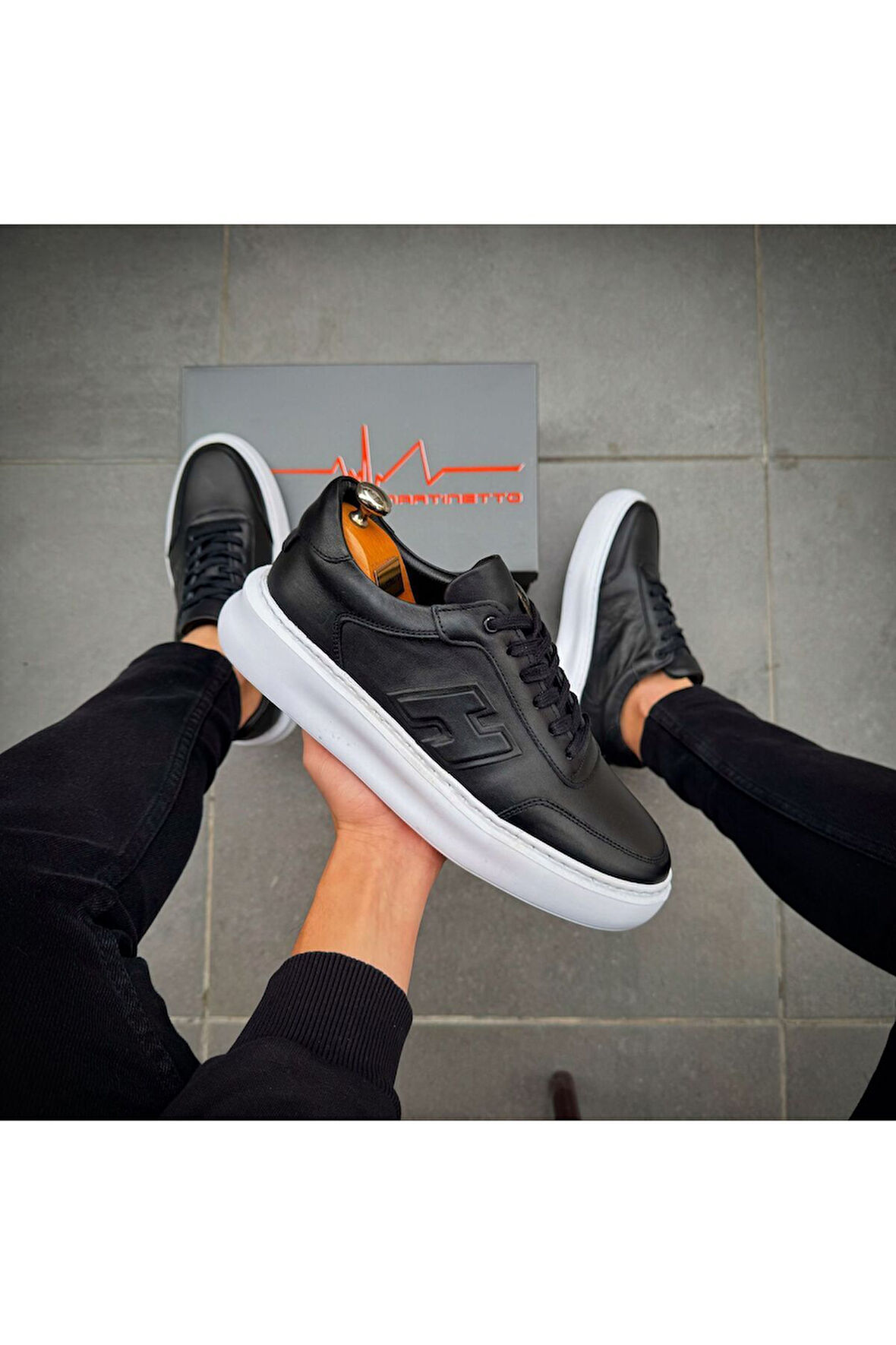 Hakiki Deri Günlük Erkek Ayakkabı Yeni Sezon Sneaker gç2302