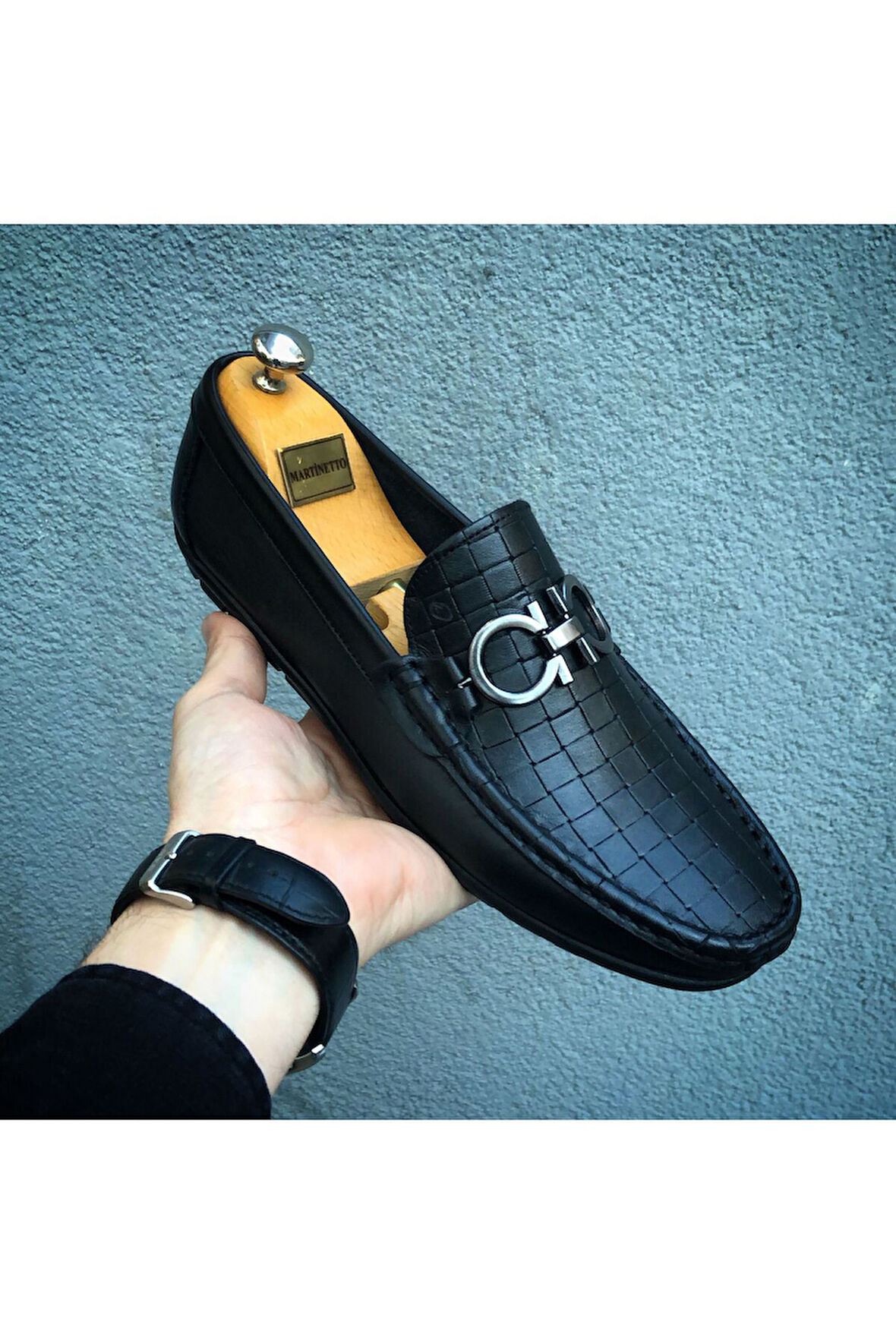 HAKİKİ DERİ SİYAH LOAFER GÜNLÜK ERKEK AYAKKABI GÇATK030424