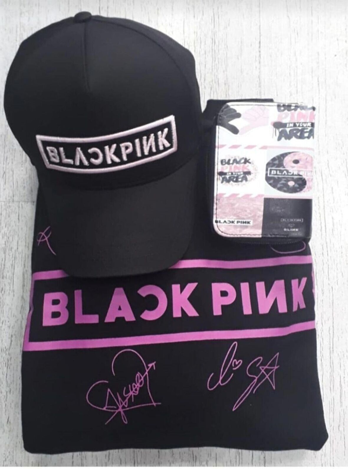 BLACKPİNK UNİSEX SWEATSHİRT ŞAPKA CÜZDAN KOMBİN
