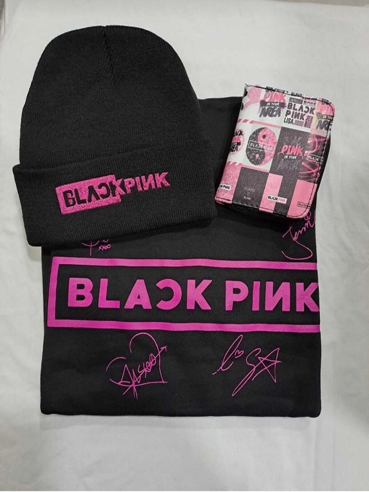 Blackpink Unisex Sweatshirt Bere Cüzdan 3 Lü Kombin