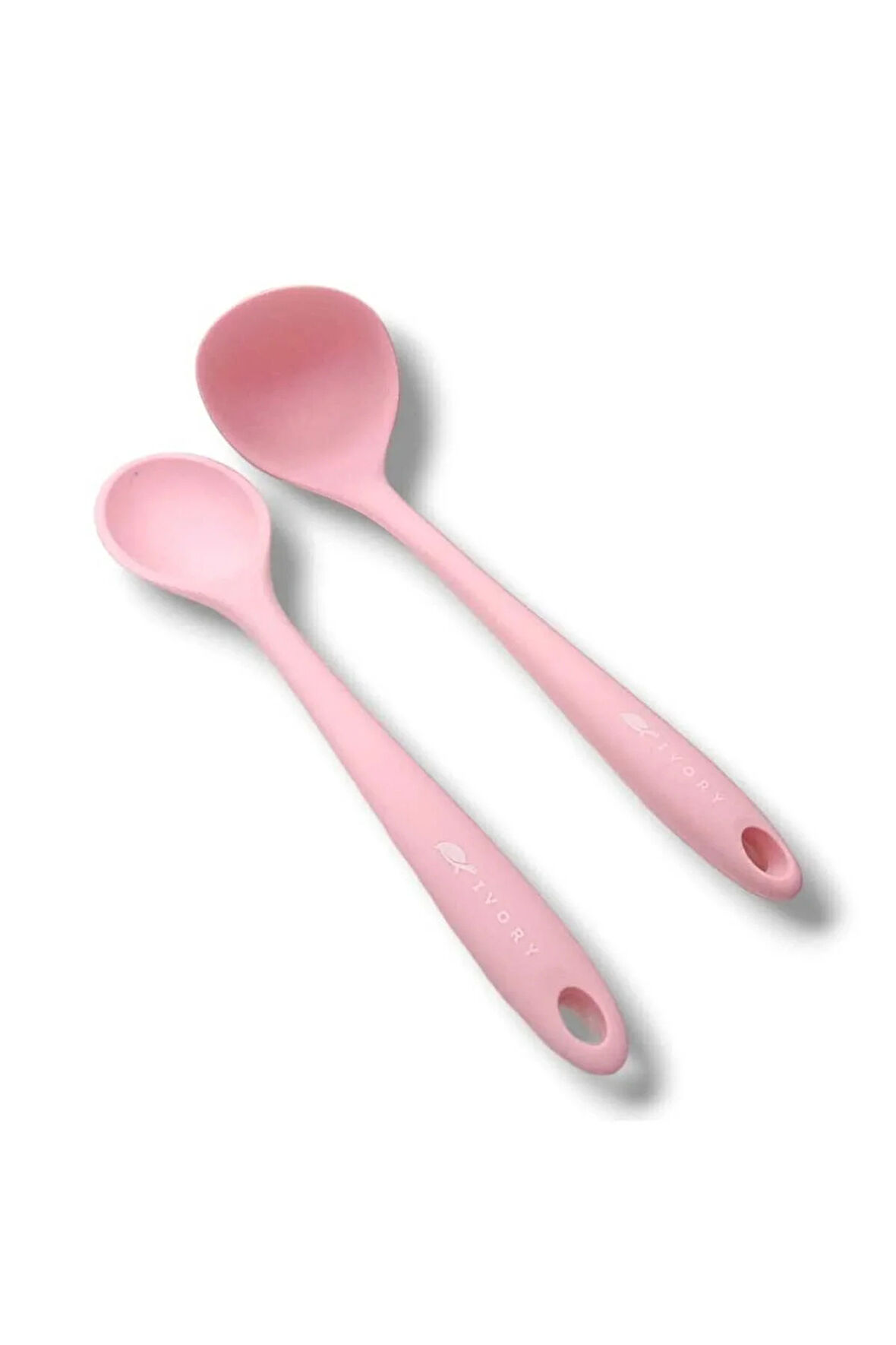 silikon kaşık ve kepçe seti 1 kaşık 27.5cm 1 kepçe