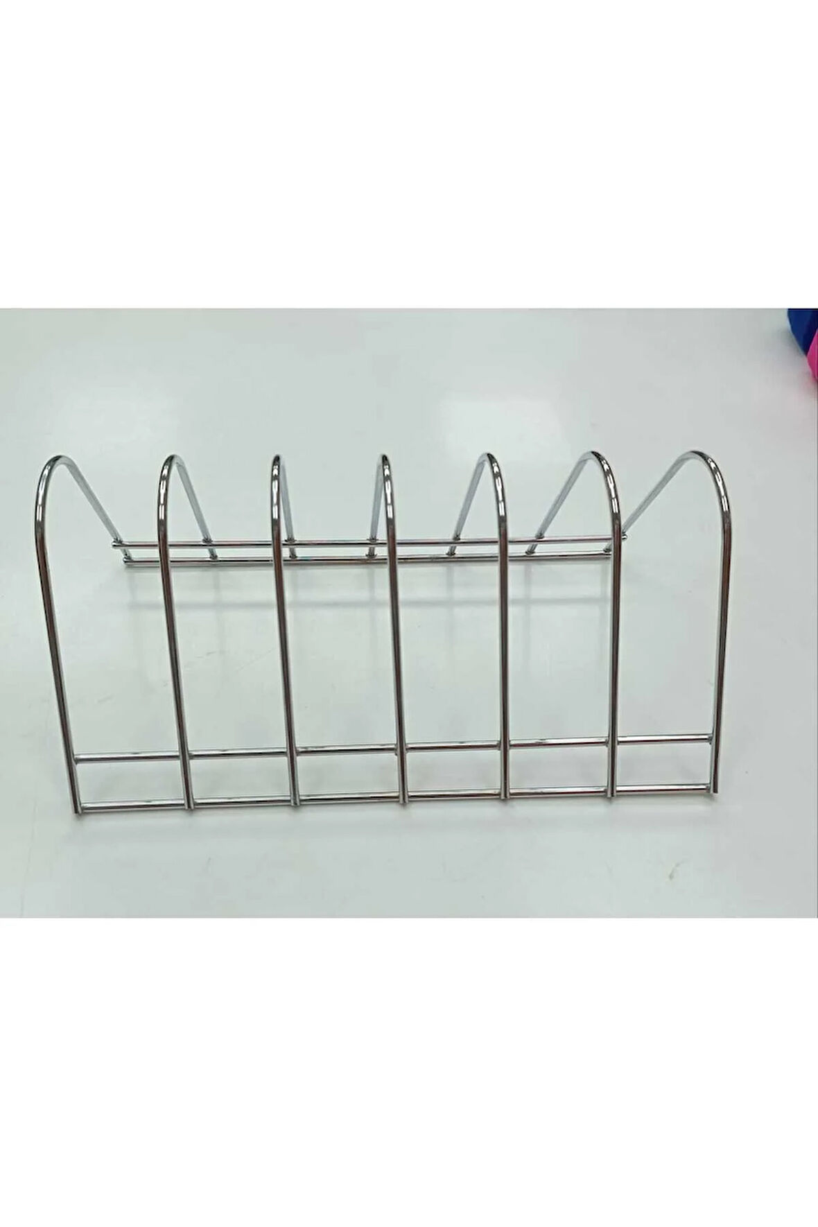 2'li metal gri renk 6 bölmeli tabaklık