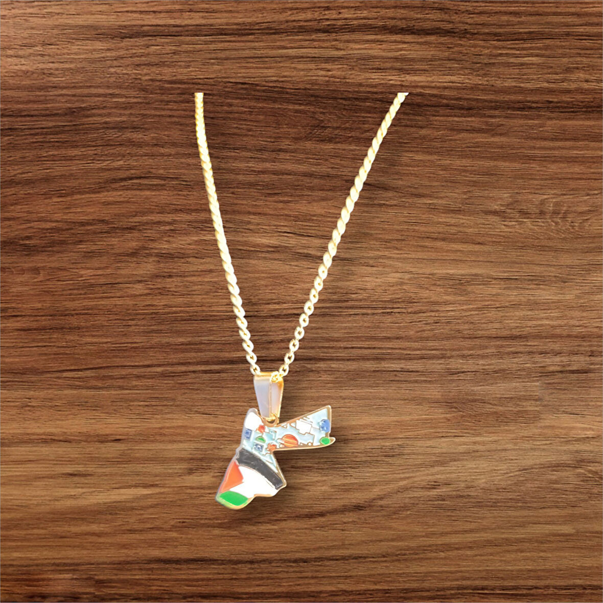 Filistin Temalı ÖZel Tasarım Kolye