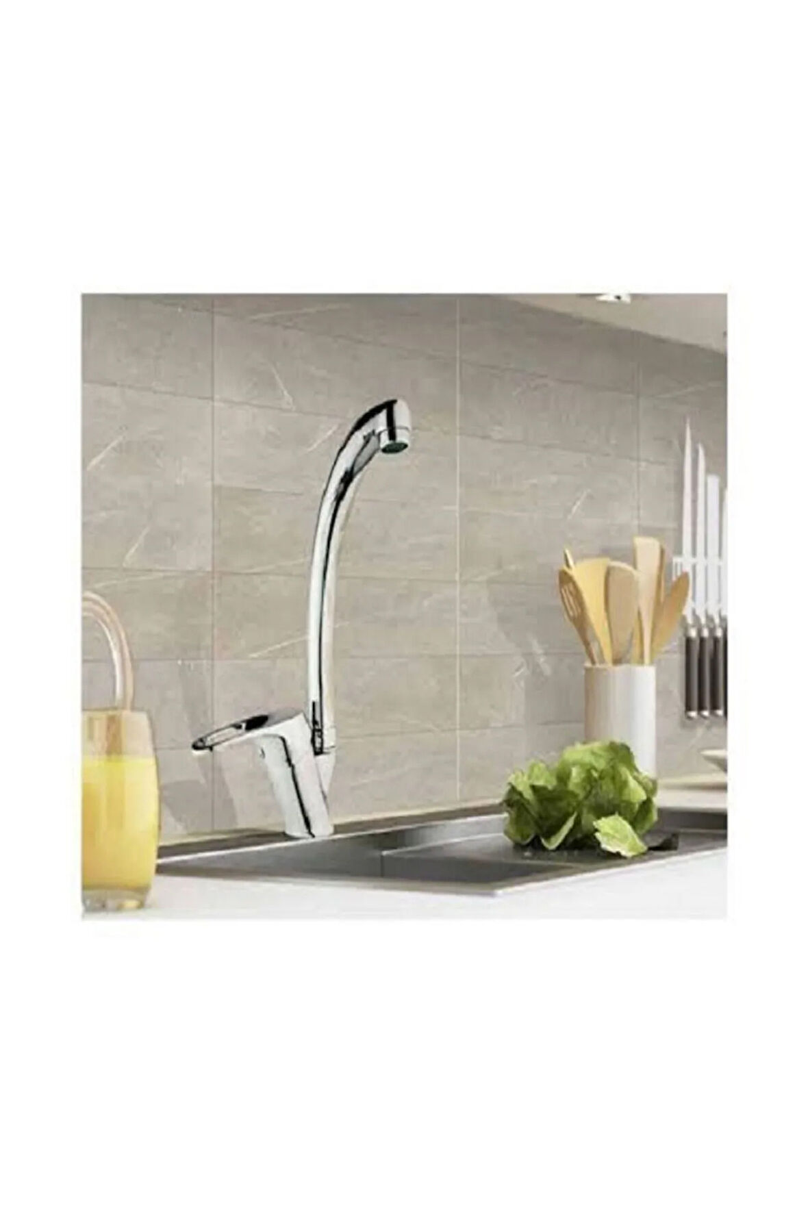 Banyo Lavabo Musluğu Çeşmesi Bataryası Çift Girişli Sıcak Soğuk 5 Yıl Garantili