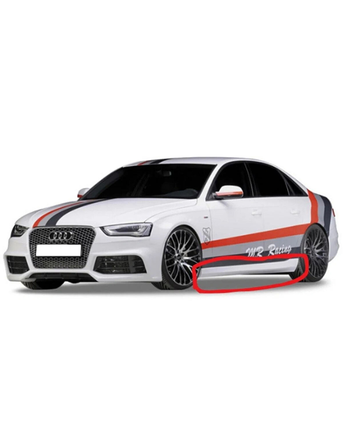  Audi A4 B8 2008 - 2012 RS4 Yan Marşpiyel Seti (( BOYASIZ ))
