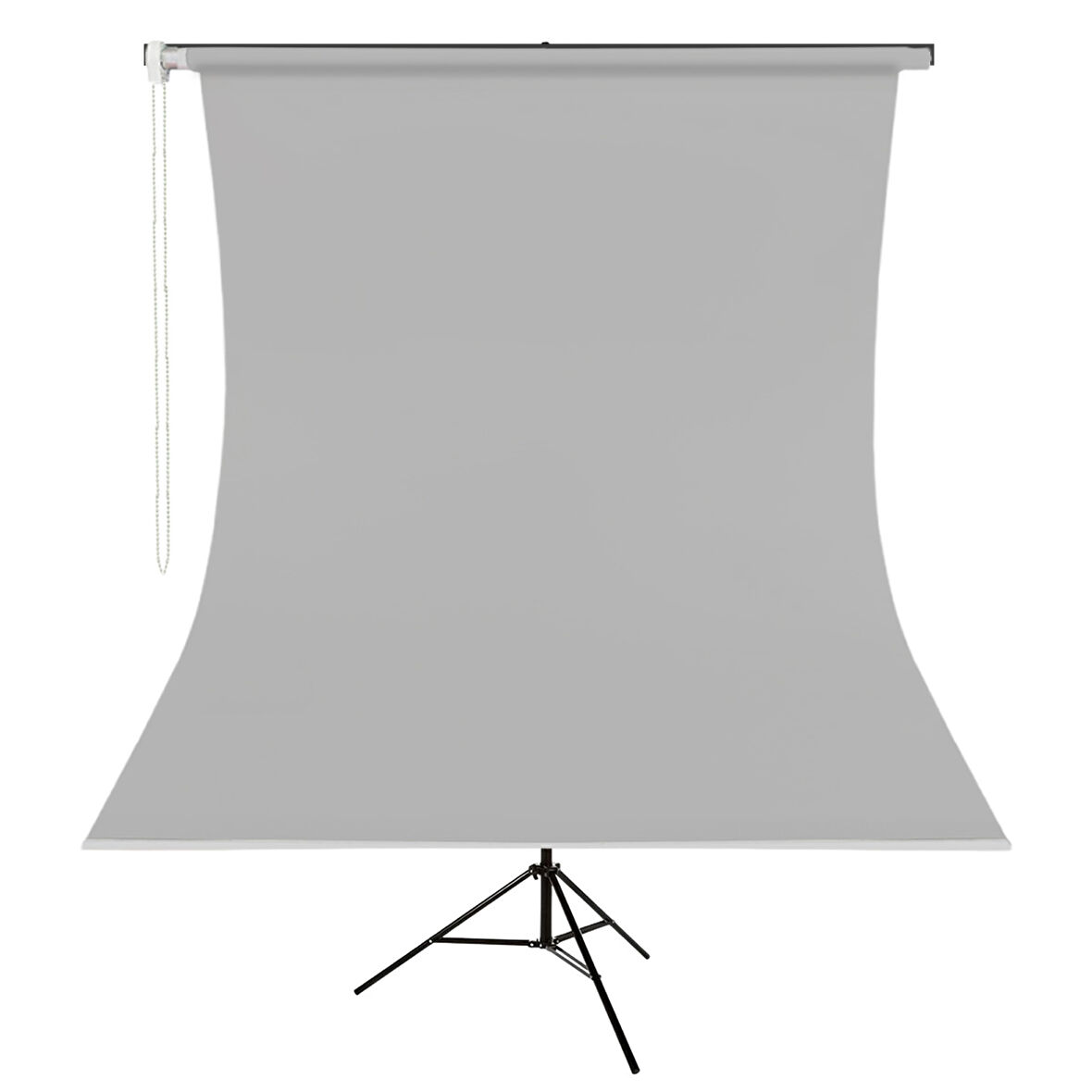 GDX Kumaş - Seyyar Vesikalık Gri Renk Fon Perde 190x400 cm