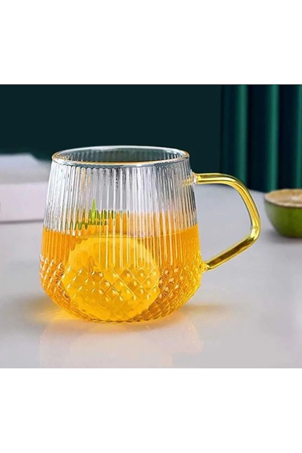 2li Altın Kulplu Kahve & Çay Bardağı 350 Ml