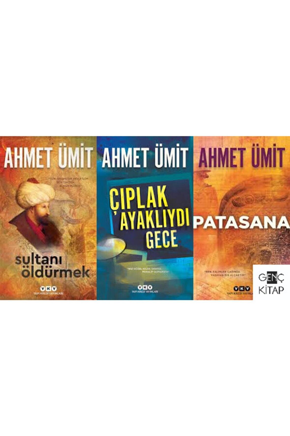 Ahmet Ümit 3 Kitap Set Sultanı Öldürmek Çıplak Ayaklıydı Gece Patasana Polisiye