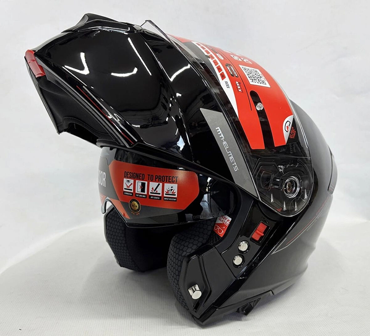 MT Kask Mt Genesis Sv A11 Çene Açılır Kask Parlak Siyah