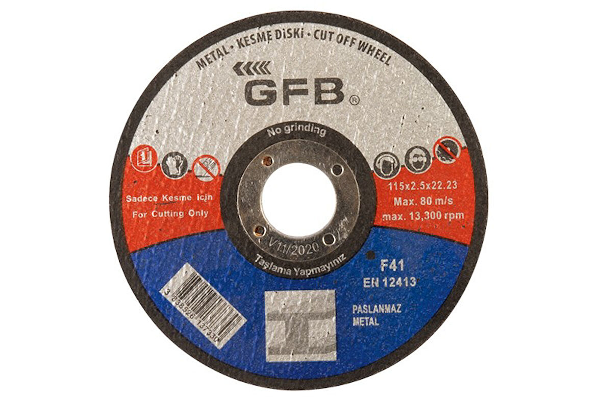 Gfb 2356 Metal 180x3,0x22,23 Mm Kesici Taş - 25 Adet