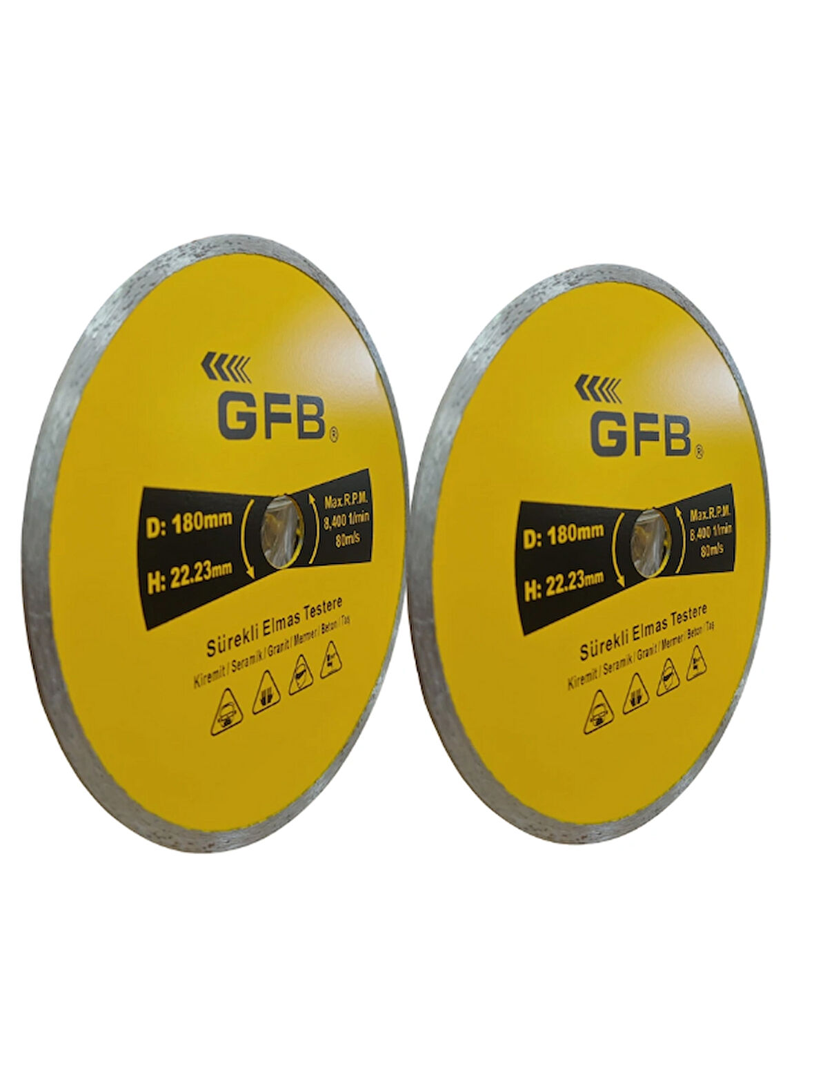 Gfb 2380 Beton-Mermer-Granit Kesici 115 Mm Sürekli Elmas Testere - 2 Adet