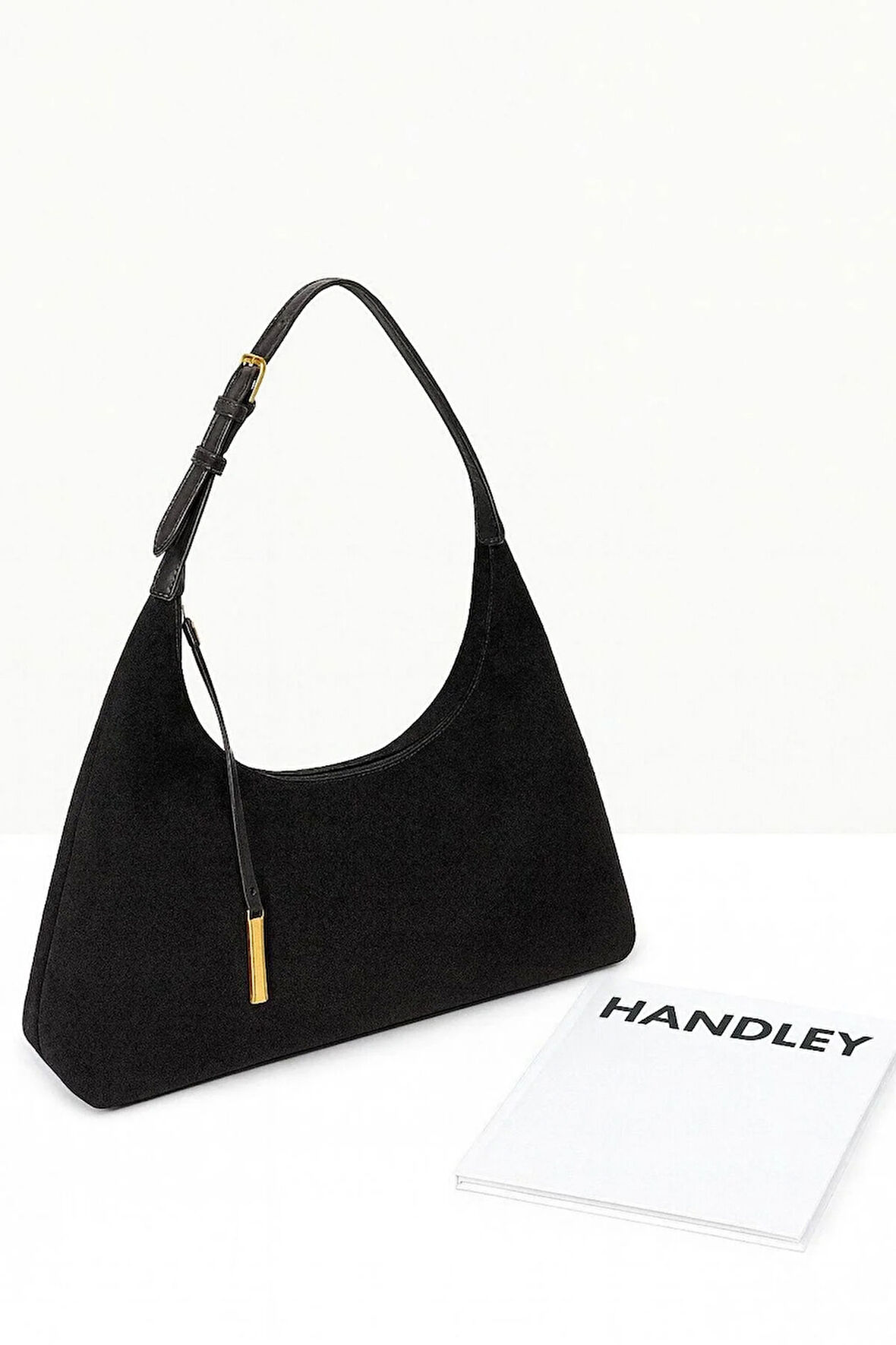 Lüks Süet Tokalı Şık Omuz Çantası