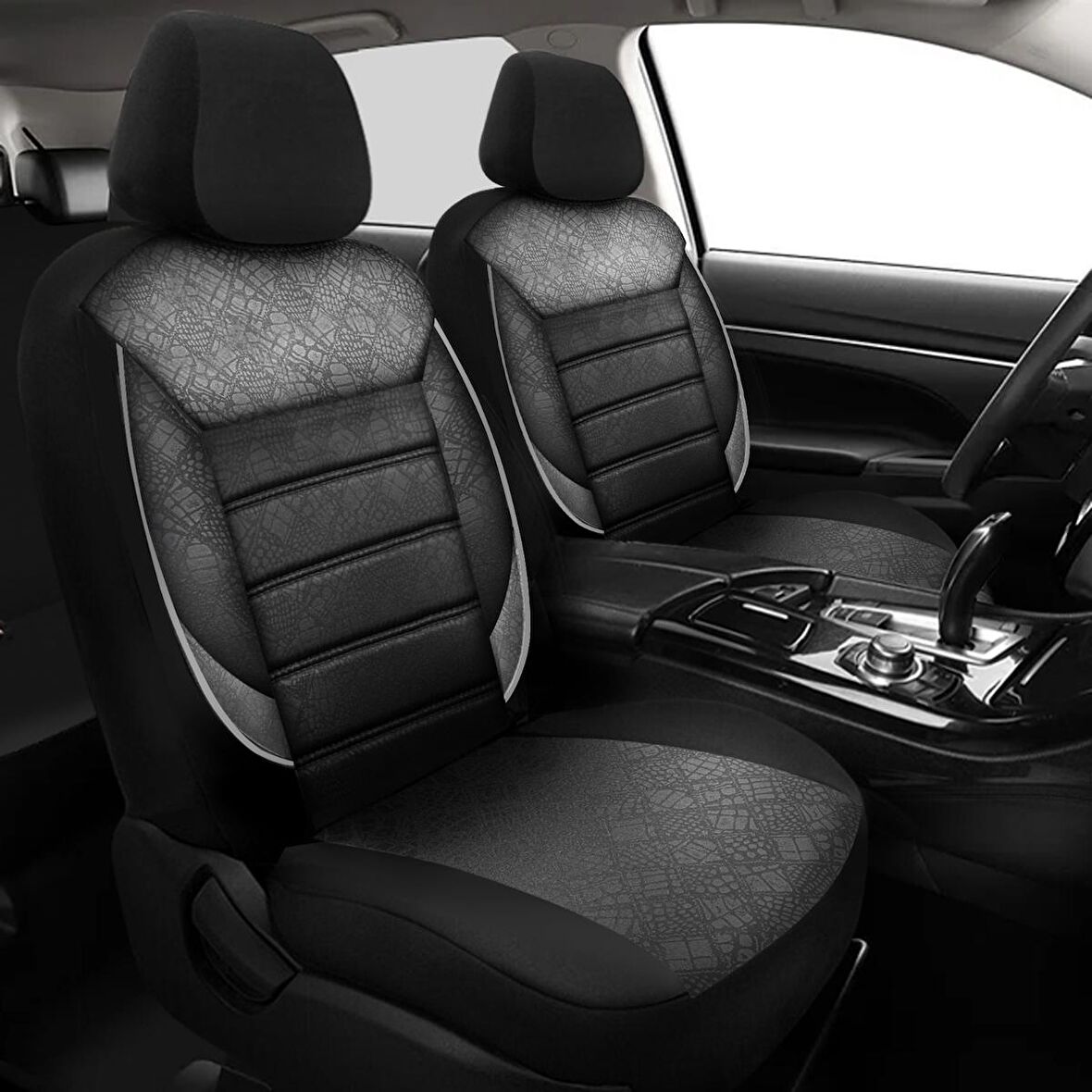 NiCe Shop Renault Megane 1 Uyumlu Koltuk Kılıfı Scorpion - Siyah