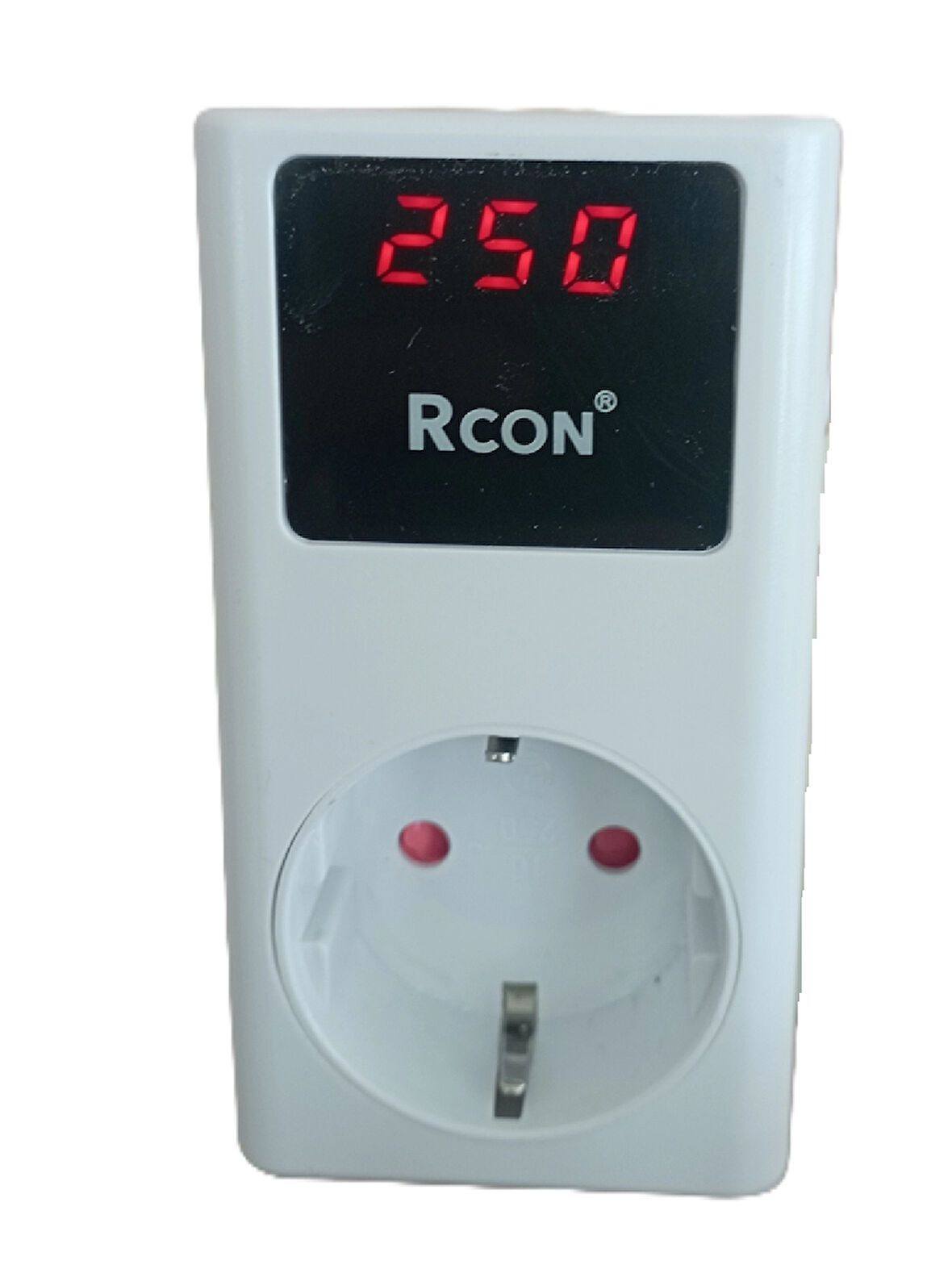 Rcon ayarlanabilir voltaj akım koruma prizi ev tipi tek faz led ekranlı çocuk yıldırım koruma