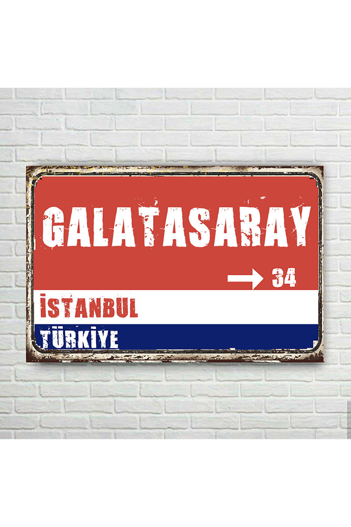 Galatasaray Tabela Retro Ahşap Poster