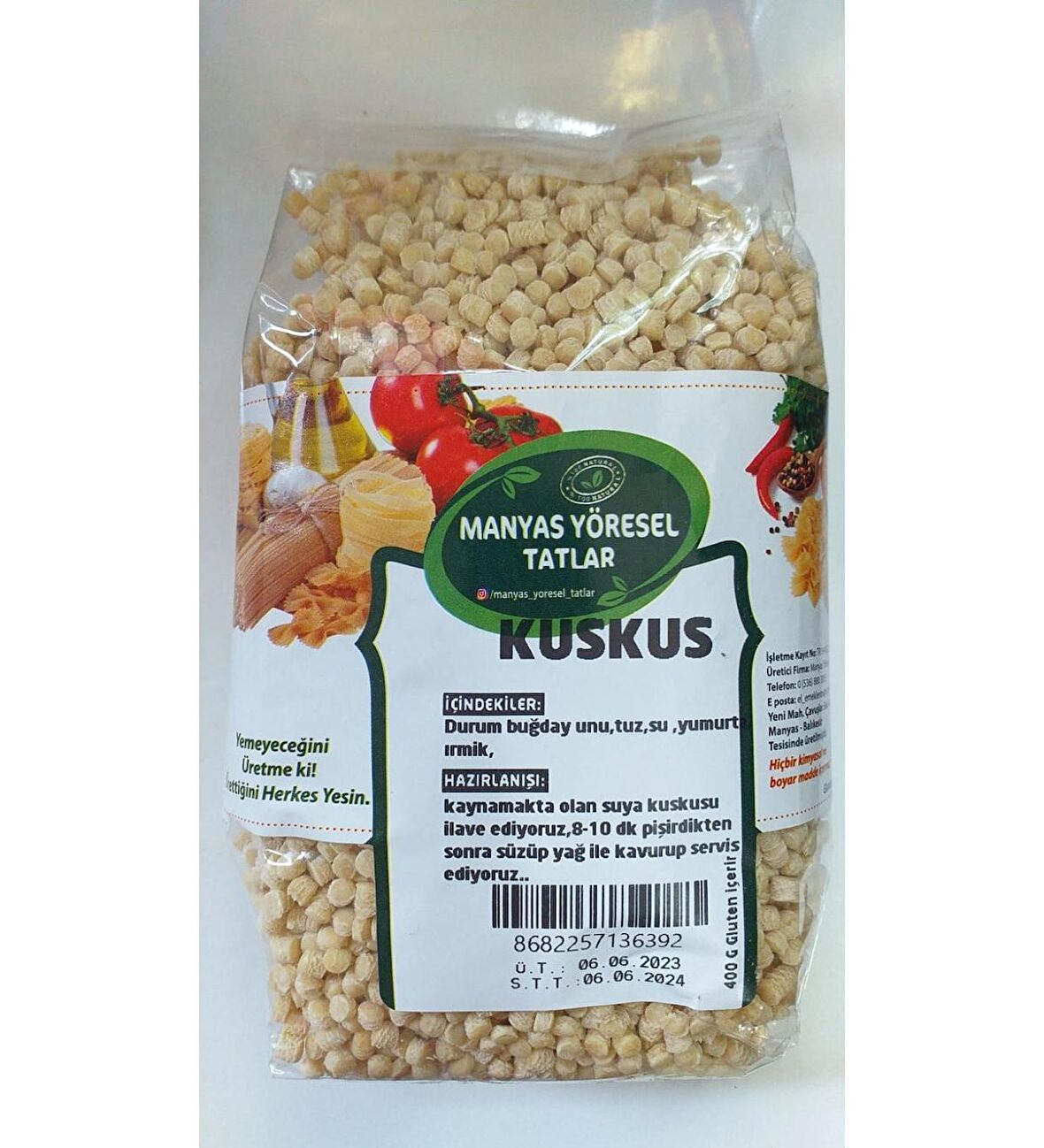 Manyas Yöresel Kuskus 400Gr