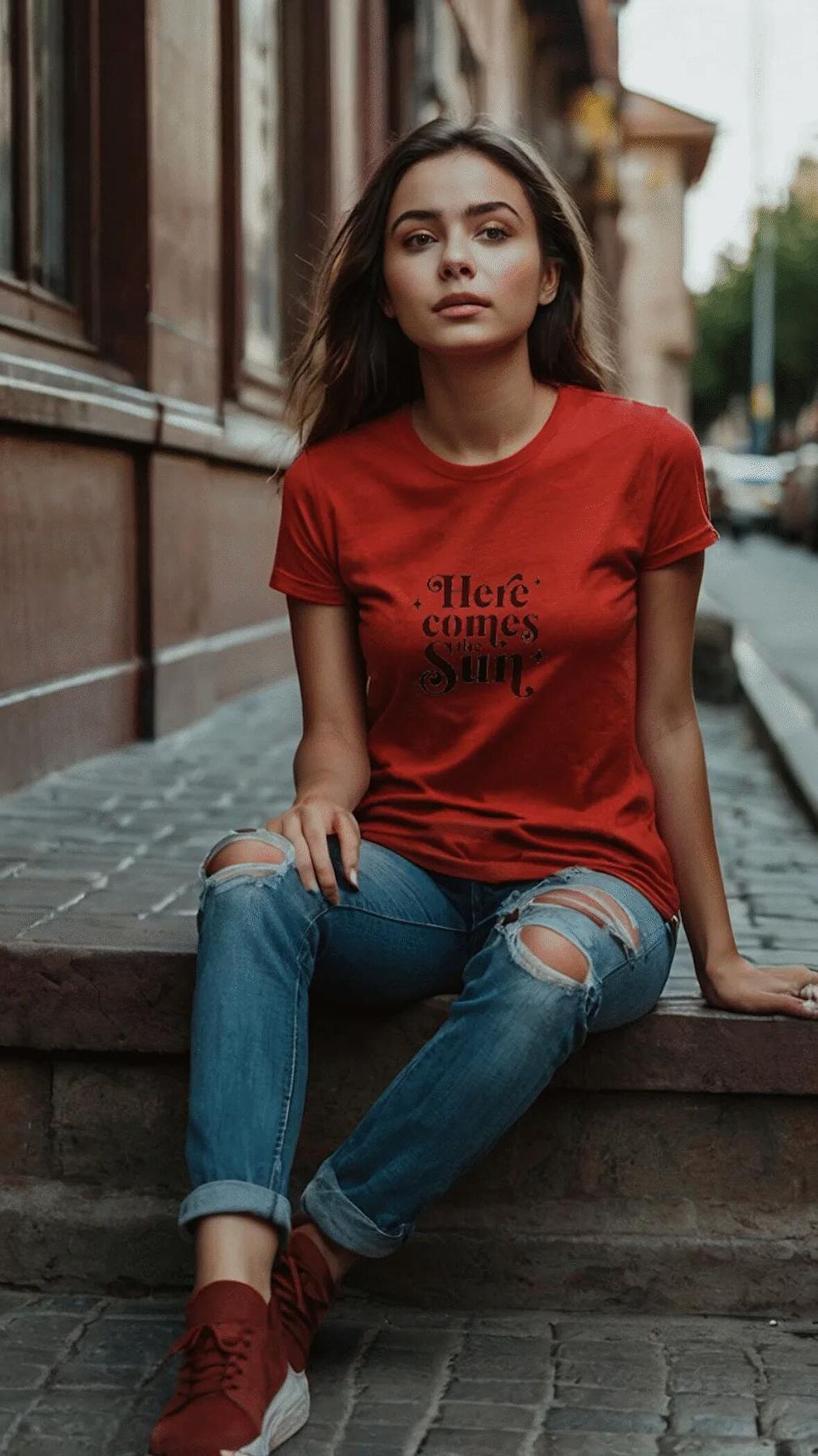 Kadın Baskılı T-Shirt Kadın Tişört